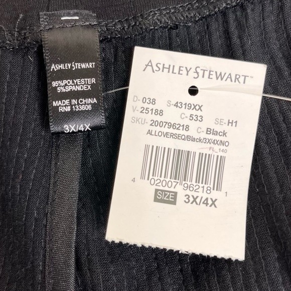 Black Sequin Women's Pants New With Tag 3x4× - Picture 7 of 13